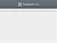 Tablet Screenshot of henghold.com